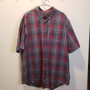 George Men's button down short sleeve shirt size 3X